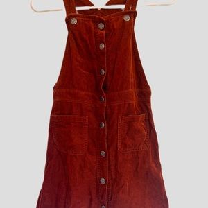 Corduroy overall dress